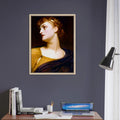 Antigone de Frederic Leighton, œuvre académique reproduite sur toile avec cadre en bois clair, pour décoration murale.