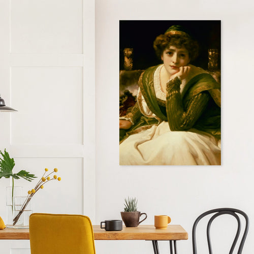 Desdémone de Frederic Leighton, œuvre académique reproduite sur poster d’art d’après le tableau original, pour décoration murale.