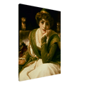 Desdémone de Frederic Leighton, œuvre académique reproduite sur toile sans cadre, pour décoration murale.