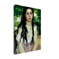 En été, La Bohémienne de Pierre-Auguste Renoir, œuvre impressionniste reproduite sur toile sans cadre, pour décoration murale.