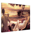 Idylle de Frederic Leighton, œuvre académique reproduite sur toile sans cadre, pour décoration murale.