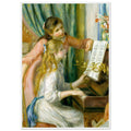 Jeunes filles au piano de Pierre-Auguste Renoir, tableau et œuvre impressionniste représentant deux jeunes filles réunies autour d’un piano.