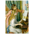 Jeunes filles au piano de Pierre-Auguste Renoir, tableau et œuvre impressionniste représentant deux jeunes filles réunies autour d’un piano.