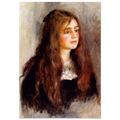 Julie Manet de Pierre-Auguste Renoir, tableau et oeuvre impressionniste representant le portrait de la jeune Julie Manet.