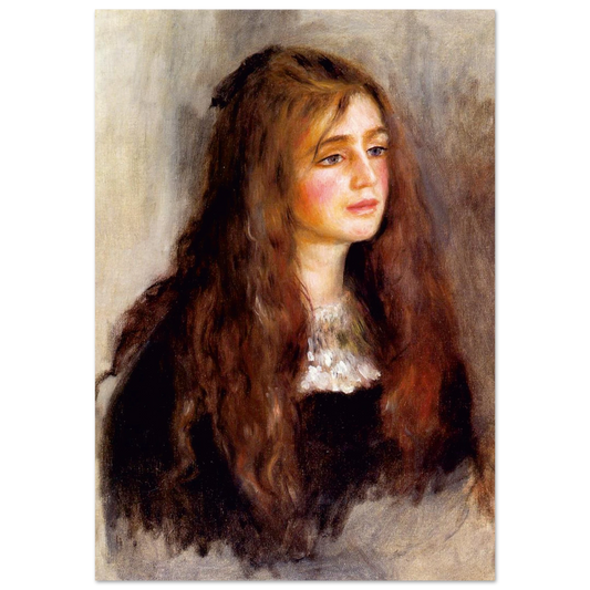 Julie Manet de Pierre-Auguste Renoir, tableau et oeuvre impressionniste representant le portrait de la jeune Julie Manet.