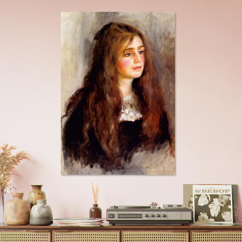 Julie Manet de Pierre-Auguste Renoir, oeuvre impressionniste reproduite sur poster d'art d'apres le tableau original, pour decoration murale.
