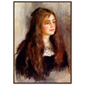Julie Manet de Pierre-Auguste Renoir, tableau et oeuvre impressionniste representant le portrait de la jeune Julie Manet.
