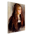 Julie Manet de Pierre-Auguste Renoir, oeuvre impressionniste reproduite sur toile sans cadre, pour decoration murale.