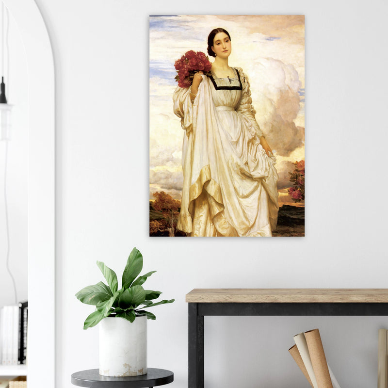 La Comtesse de Brownlow de Frederic Leighton, œuvre académique reproduite sur poster d’art d’après le tableau original, pour décoration murale.