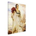 La Comtesse de Brownlow de Frederic Leighton, œuvre académique reproduite sur toile sans cadre, pour décoration murale.