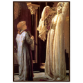 La Lumiere du harem de Frederic Leighton, tableau et oeuvre academique representant deux femmes dans un interieur oriental richement decore.
