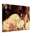 La Mere et l’Enfant de Frederic Leighton, oeuvre academique reproduite sur toile sans cadre, pour decoration murale.