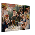 Le Dejeuner des canotiers de Pierre-Auguste Renoir, oeuvre impressionniste reproduite sur toile sans cadre, pour decoration murale.