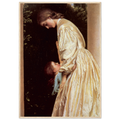Les Soeurs de Frederic Leighton, tableau et oeuvre academique representant deux jeunes femmes reunies dans une scene intime et contemplative.