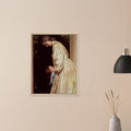 Les Soeurs de Frederic Leighton, oeuvre academique reproduite sur toile avec cadre en bois clair, pour decoration murale.