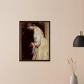 Les Soeurs de Frederic Leighton, oeuvre academique reproduite sur toile avec cadre en bois fonce, pour decoration murale.