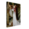 Mariana dans le Sud de John William Waterhouse, oeuvre preraphaelite reproduite sur toile sans cadre, pour decoration murale.