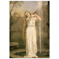 Ondine de John William Waterhouse, tableau et oeuvre preraphaelite representant une jeune femme associee a la figure mythologique de l’ondine.