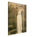 Ondine de John William Waterhouse, oeuvre preraphaelite reproduite sur toile sans cadre, pour decoration murale.